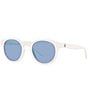 Color:White - Image 1 - Men's Ph4184 49mm Round Sunglasses