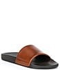Color:Dark Brown/Snuff - Image 1 - Men's Polo Leather Slides