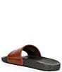 Color:Dark Brown/Snuff - Image 3 - Men's Polo Leather Slides
