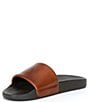 Color:Dark Brown/Snuff - Image 4 - Men's Polo Leather Slides