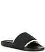 Color:Black - Image 1 - Men's Polo Suede and Shearling Slides