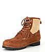 Color:Teak/Natural Sherpa - Image 4 - Men's Ranger Mid Suede and Faux-Shearling Boots