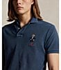 Color:Newport Navy - Image 4 - Mesh Polo Truck Bear Short Sleeve Polo Shirt