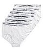 Color:White - Image 1 - Mid-Rise Briefs 6-Pack