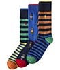 Polo Ralph Lauren Mini Bear & Stripe 3-Pack Socks, Color:Multi - Image 1