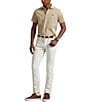 Polo Ralph Lauren Mini Horseshoe Print Short Sleeve Polo Shirt, Color:Warm Brown Heather - Image 3