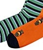 Polo Ralph Lauren Mini Surf Bear/Striped Crew Socks 2-Pack, Color:Orange - Image 2