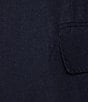Color:Navy - Image 3 - Modern Fit Flat Front Linen-Blend 2-Piece Suit