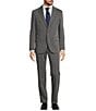 Color:Light Grey - Image 1 - Modern Fit Performance Flat Front Twill 2-Piece Suit