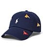 Color:Newport Navy - Image 1 - Nautical Embroidered Twill Ball Cap