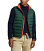 Color:Moss Agate - Image 1 - Packable Water Repellent Quilted Taffeta Vest