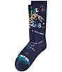 Color:Navy - Image 1 - Peace And Love Crew Socks