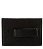 Color:Black - Image 2 - Pebbled Leather Card Case With Money Clip