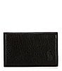 Color:Black - Image 1 - Pebbled Leather Card Wallet