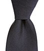 Color:Navy/White - Image 1 - Pindotted 3#double; Silk Tie