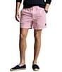 Color:Pink Seersucker - Image 1 - Polo Prepster 6#double; Inseam Seersucker Shorts
