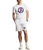 Color:White - Image 3 - Print Shop Fleece 6.5#double; Inseam Shorts