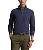 Polo Ralph Lauren Quarter-Zip Mesh-Knit Sweater, Color:Navy Heather - Image 1