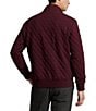 Color:Aged Wine Heather - Image 2 - Quilted Double-Knit Pullover