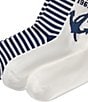 Polo Ralph Lauren RL Anchor 2-Pack Crew Sock, Color:Cream - Image 3