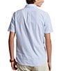 Color:Blue/White - Image 2 - RL Prepster Classic Fit Seersucker Short Sleeve Woven Shirt