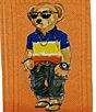 Polo Ralph Lauren Rl Surf Club Bear Crew Socks, Color:Orange - Image 2