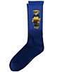Polo Ralph Lauren Rl Surf Club Bear Crew Socks, Color:Blue - Image 1