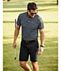 Color:Polo Black - Image 2 - RLX Golf Allover Print Performance Stretch Short Sleeve Polo Shirt
