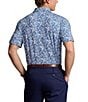 Color:Beach Royal - Image 2 - RLX Golf Classic-Fit Performance Stretch Floral Print Short Sleeve Polo Shirt