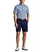 Color:Beach Royal - Image 3 - RLX Golf Classic-Fit Performance Stretch Floral Print Short Sleeve Polo Shirt