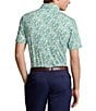 Color:Pastel Mint - Image 2 - RLX Golf Classic-Fit Performance Stretch Floral Print Short Sleeve Polo Shirt