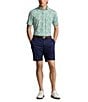Color:Pastel Mint - Image 3 - RLX Golf Classic-Fit Performance Stretch Floral Print Short Sleeve Polo Shirt