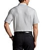 Color:Peak Grey - Image 2 - RLX Golf Classic Fit Performance Stretch Houndstooth Short Sleeve Polo Shirt