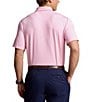 Color:Pink Flamingo - Image 2 - RLX Golf Classic Fit Performance Stretch Houndstooth Short Sleeve Polo Shirt