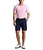 Color:Pink Flamingo - Image 3 - RLX Golf Classic Fit Performance Stretch Houndstooth Short Sleeve Polo Shirt