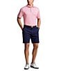 Color:Peaceful Coral - Image 3 - RLX Golf Classic Fit Performance Stretch Micro-Floral Print Short Sleeve Polo Shirt