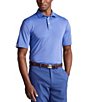 Color:Scottsdale Blue - Image 1 - RLX Golf Classic-Fit Solid Performance Stretch Short-Sleeve Polo Shirt