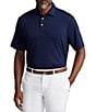 Color:French Navy - Image 1 - RLX Golf Classic-Fit Solid Performance Stretch Short-Sleeve Polo Shirt