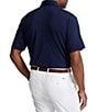 Color:French Navy - Image 2 - RLX Golf Classic-Fit Solid Performance Stretch Short-Sleeve Polo Shirt