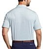 Color:Vessel Blue/Ceramic White - Image 2 - RLX Golf Classic-Fit Stripe Performance Stretch Short-Sleeve Polo Shirt