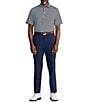 Color:French Navy/Austin Blue - Image 3 - RLX Golf Classic-Fit Stripe Performance Stretch Short-Sleeve Polo Shirt