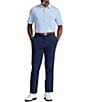 Color:Blue/White - Image 3 - RLX Golf Classic-Fit Stripe Performance Stretch Short-Sleeve Polo Shirt
