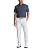 Color:Refined Navy Multi - Image 3 - RLX Golf Classic-Fit Thin Stripe Jersey Short Sleeve Polo Shirt
