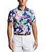Color:Astor Floral - Image 1 - RLX Golf Floral Print Performance Stretch Short Sleeve Polo Shirt