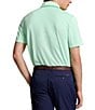 Color:Pastel Mint Oxford - Image 2 - RLX Golf Performance Stretch Pique Knit Short Sleeve Polo Shirt