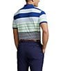 Color:Oxford Blue Multi - Image 2 - RLX Golf Performance Stretch Pique Short Sleeve Polo Shirt