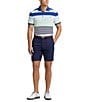 Color:Oxford Blue Multi - Image 3 - RLX Golf Performance Stretch Pique Short Sleeve Polo Shirt