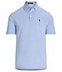 Color:Austin Blue - Image 1 - RLX Golf Performance Stretch Solid Short Sleeve Polo Shirt