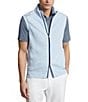Color:Office Blue Heather - Image 1 - RLX Golf Quilted Double-Knit Vest