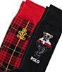 Polo Ralph Lauren Royal Holiday Bear Socks 2-Pack - Image 2